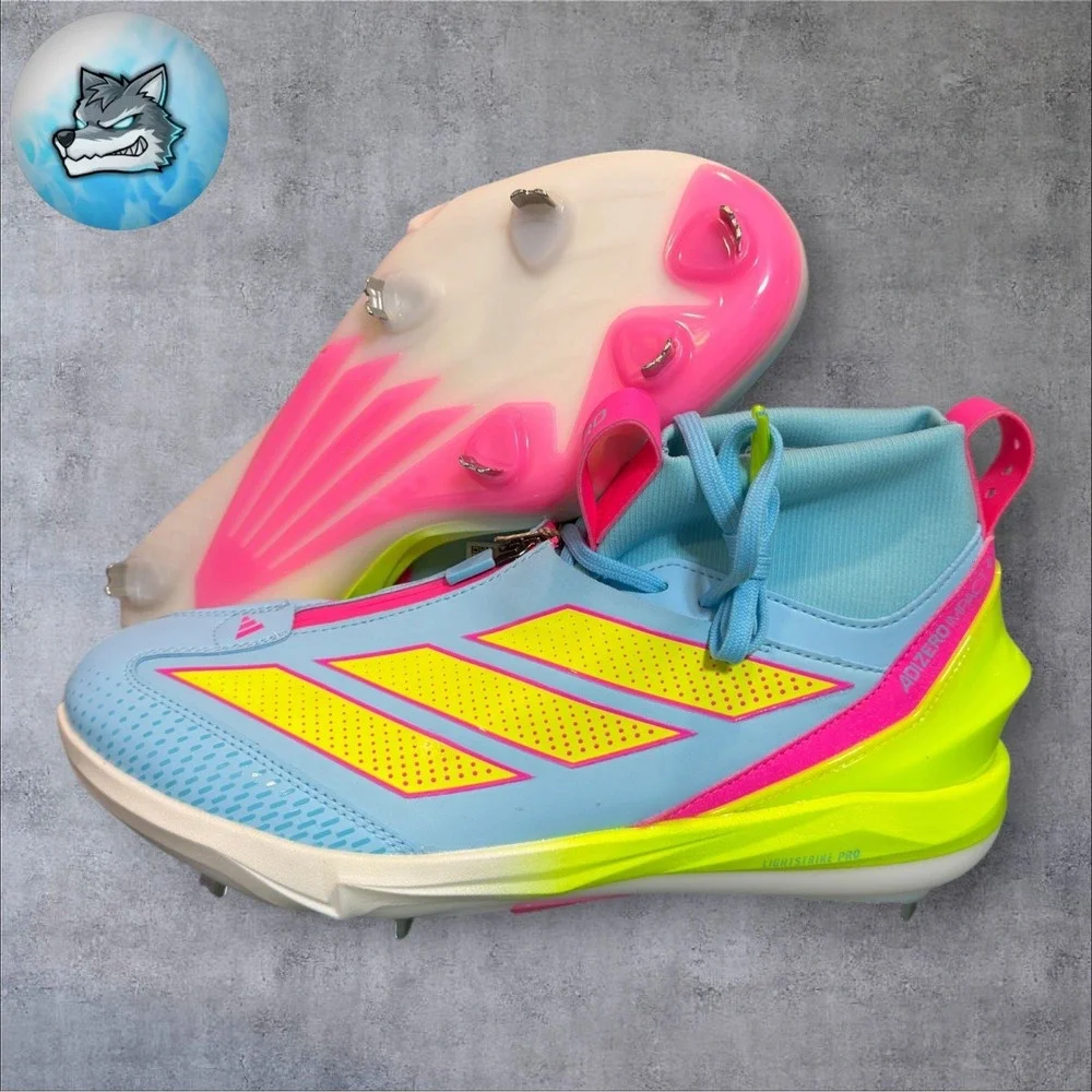 Adidas Adizero Impact+ 2.0 Mid Top Baseball Cleat Metal Mens Size 8 JH6717